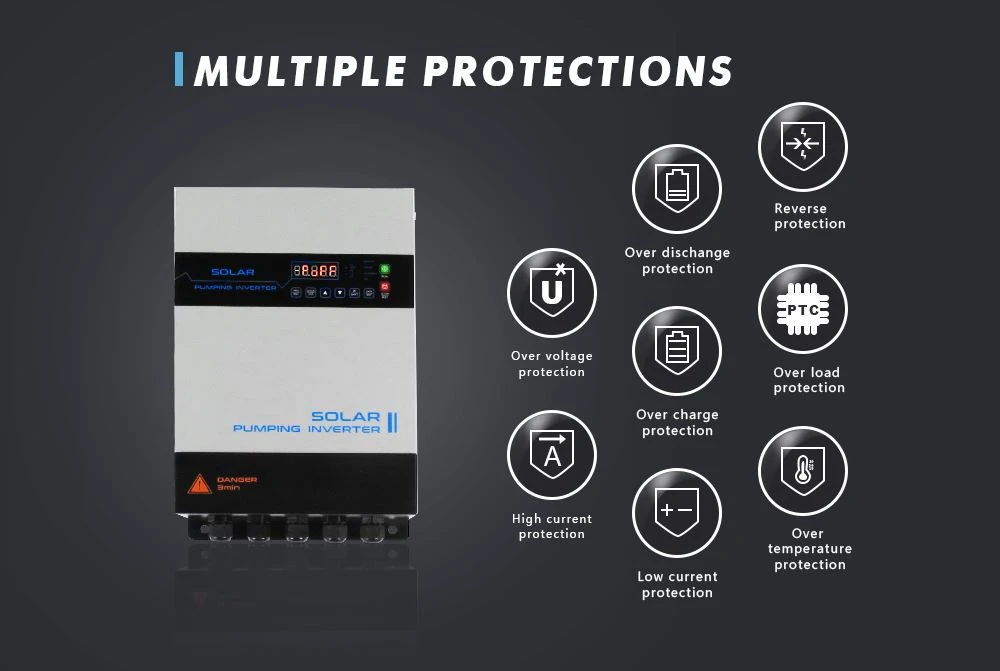 ac input compensation function 55 kw solar pump inverter for water pump appliance